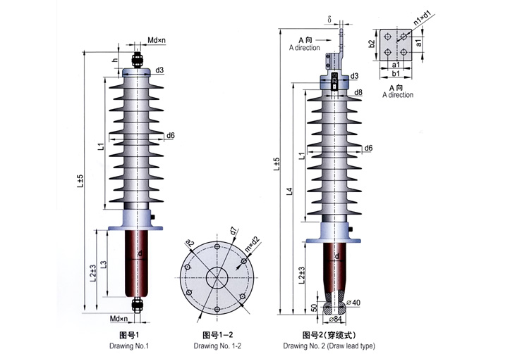 40.5kV復(fù)合干式電容式變壓器套管